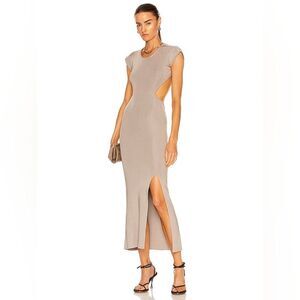 NWOT Aya Muse Lapis Maxi Dress in Sand Size Small Designer Luxury Revolve Beach